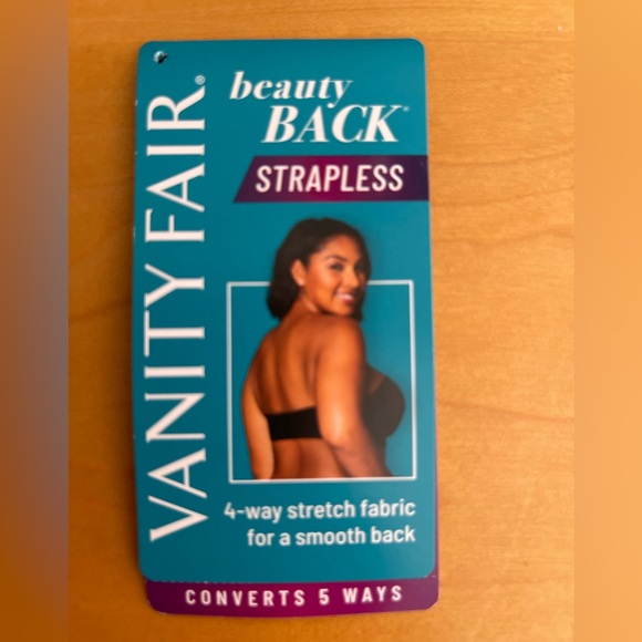 Black vanity fair strapless bra size 36DD - Picture 4 of 10